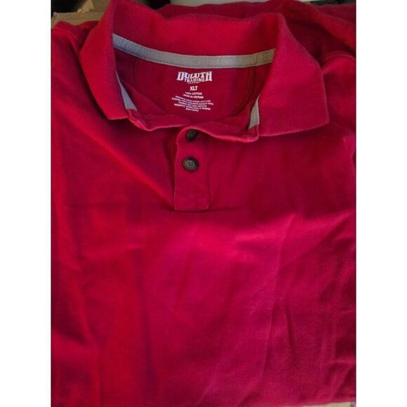Duluth Trading Co. Mens Red Polo Shirt XLT 100% Cotton Casual Short Sleeve - Picture 4 of 5